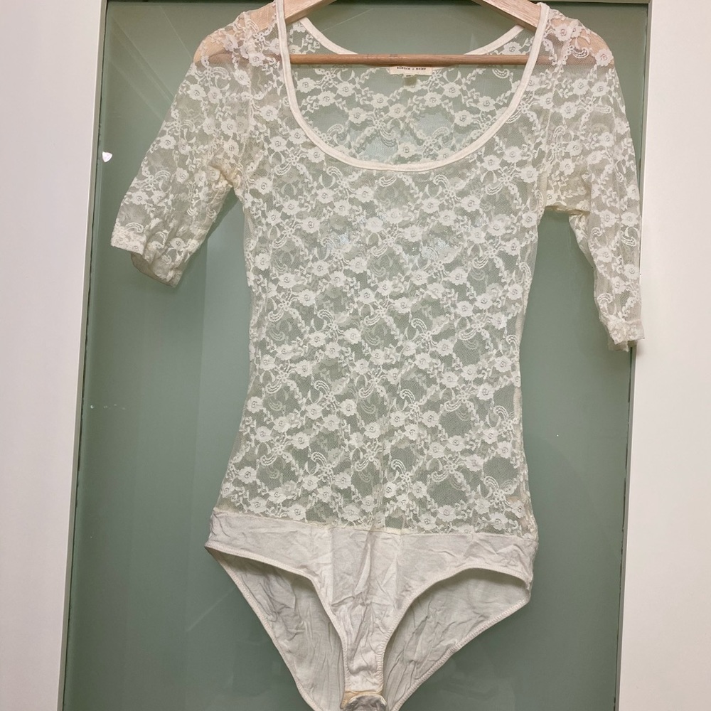 Floral lace bodysuit